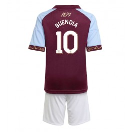 Aston Villa Emiliano Buendia #10 Thuis tenue Kids 2025-26 Korte Mouw (+ Korte broeken)